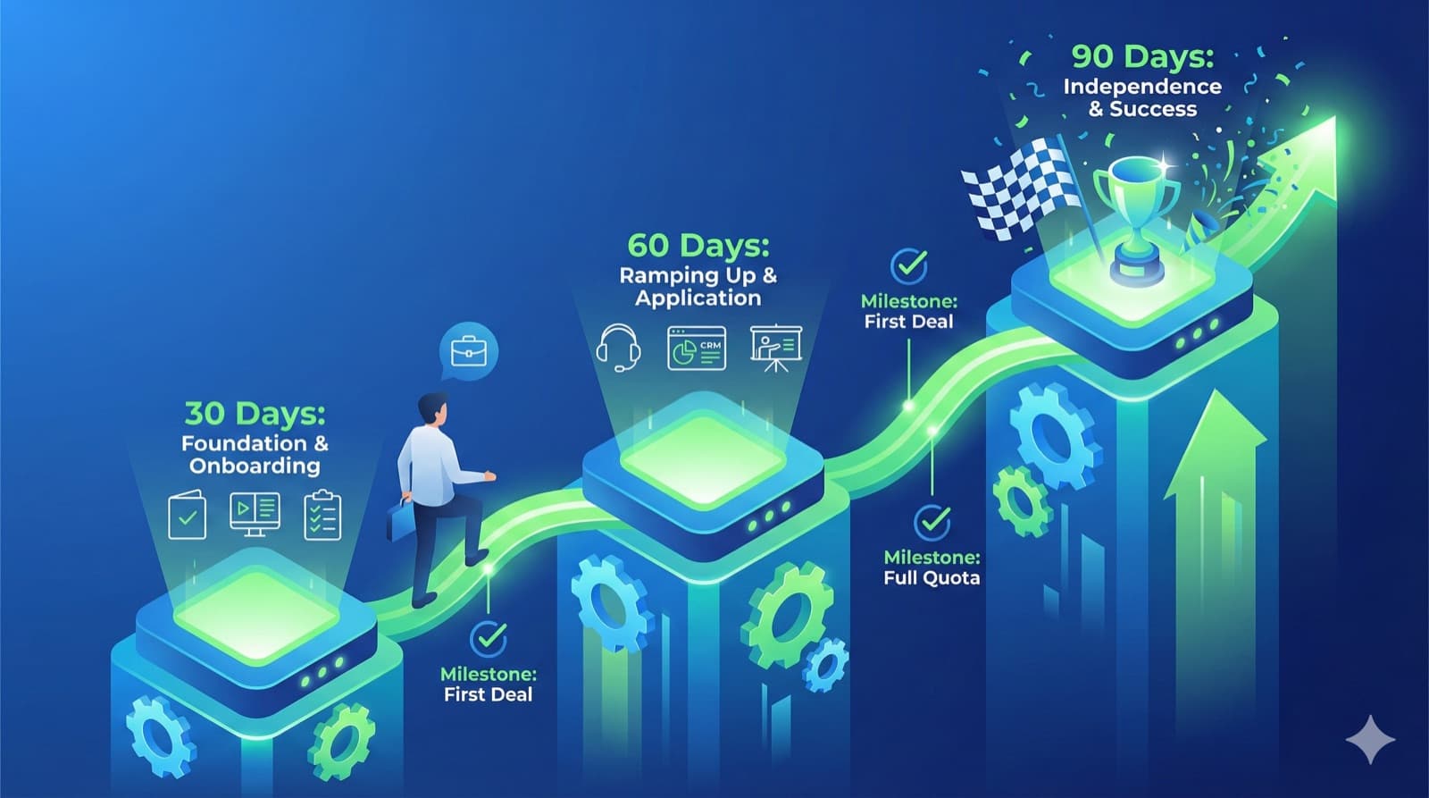 The 30-60-90 Day Sales Onboarding Plan That Cuts Ramp Time by 50%